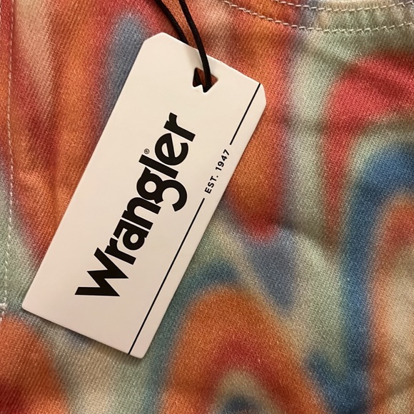 Wrangler Wild West 603 High Rise Straight Multicolored Jeans Size 27 - Picture 3 of 6